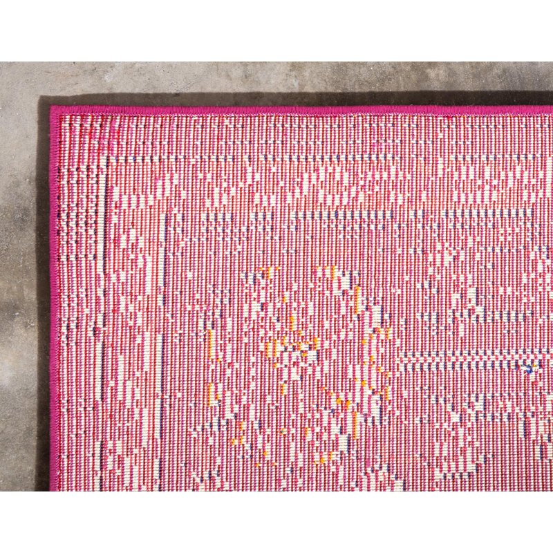 Nadene Washable Oriental Indoor Rug, Rectangle 9' x 12'2"