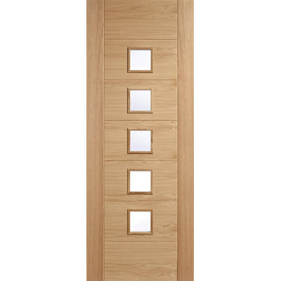 Carini Glazed Prefinished Oak Internal Door