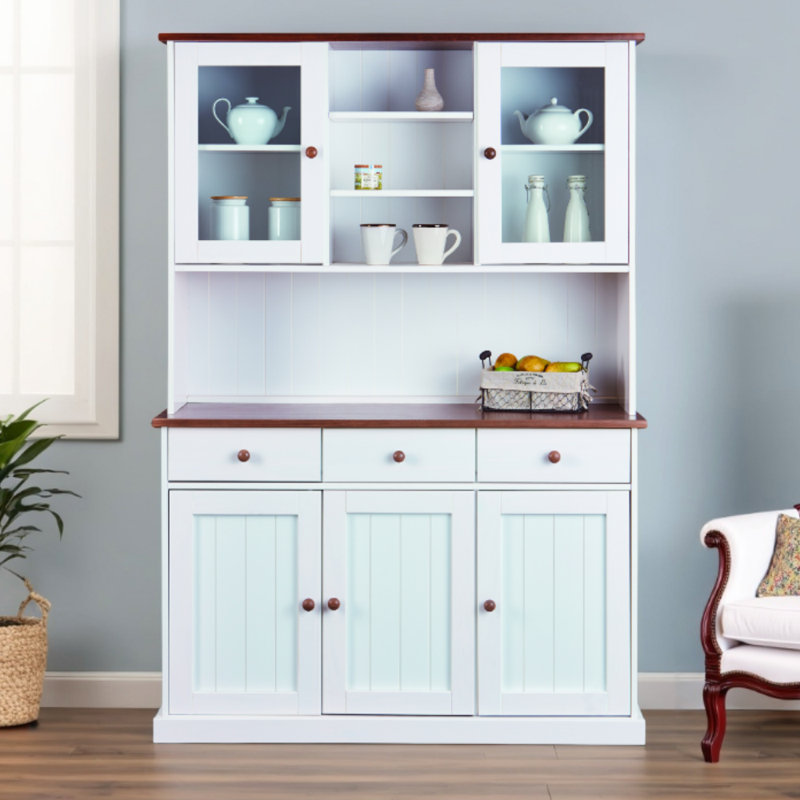 Westerland Sideboard, White/Sepia/Brown