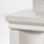 Ashantey 60" L-Shaped Executive Electric Standing Desk with Fluted Roman Legs, Privacy Modesty Panel and Wire-125361232