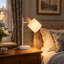 1-Light White Table Lamp