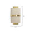 Carousel 1-Light Wall Sconce, Off-White