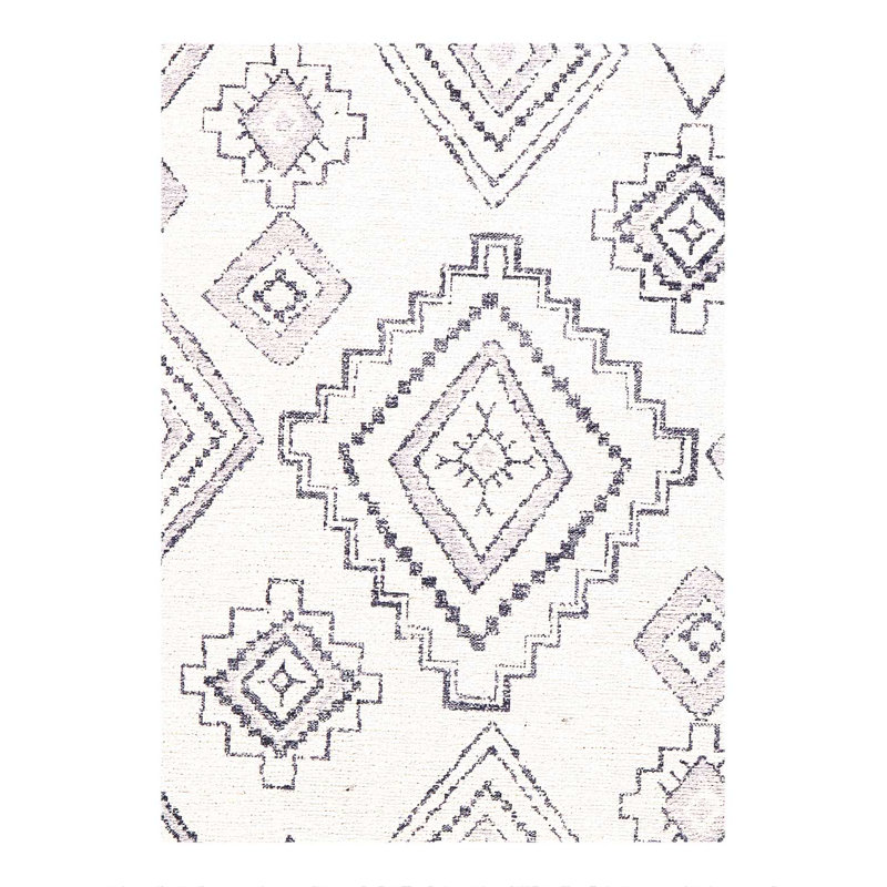 Tapis moderne à tissage large 2 pi x 3 pi