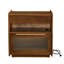 Armoire latérale pour dortoir avec station de charge et 2 tiroirs, couleur noyer, table de chevet moderne et imperméable grain du bois élégant, profondeur 23,51 po-121073915