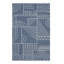 Ziggy Geometric Area Rug in Deep Ocean Blue-52447825