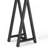 Solid Walnut Veneer and Metal Console Sofa Table - Walnut