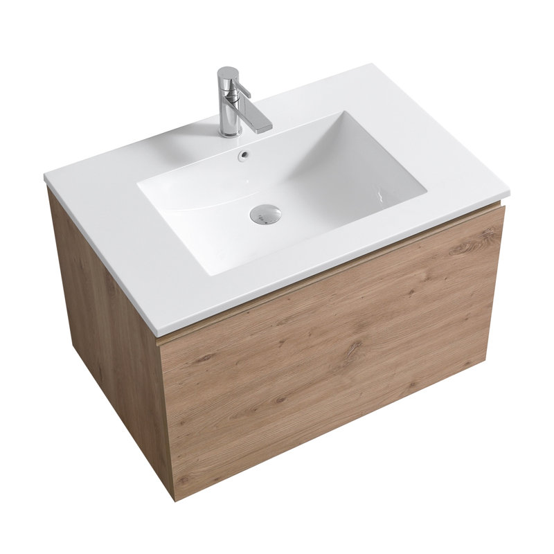 Ensemble de meuble-lavabo simple mural 32 po Lacerta