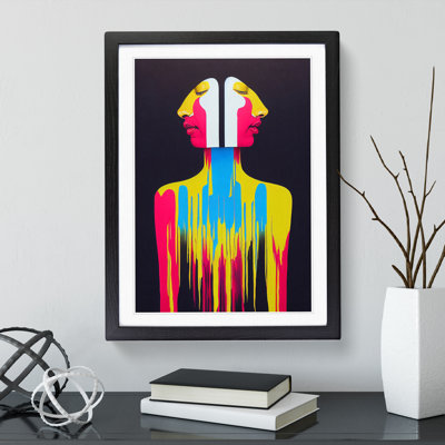 XV1022-4054X Splashed Abstract Woman No.2 - Print