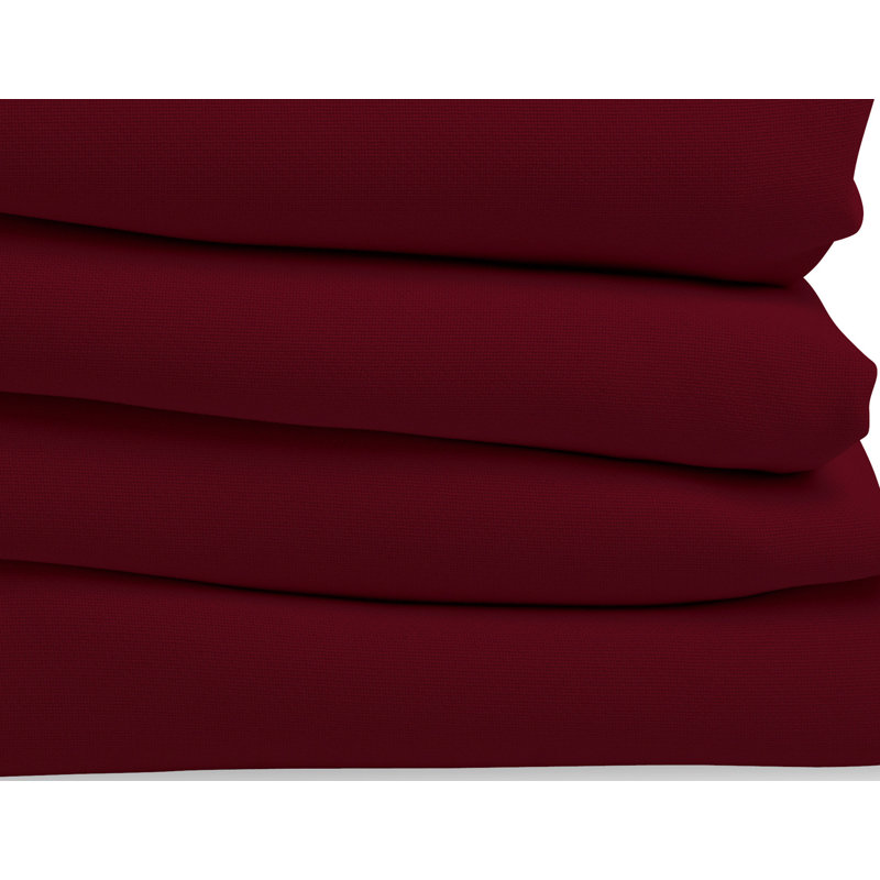 Rauseo Blackout Curtain Single Panel, Dark red
