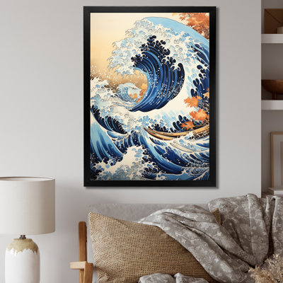 Chef-d'œuvre de la grande vague de Kanagawa III - art mural nautique et plage, salon