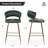 Kristyn Upholstered Counter Stool with Metal Frame-1947774180