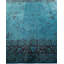 Tapis bleu unique de 9 pi 2 po x 17 pi 8 po Yushu
