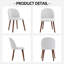 Chaise d'appoint rembourrée en lin avec pieds en bois massif (ensemble de 2)-1707913938