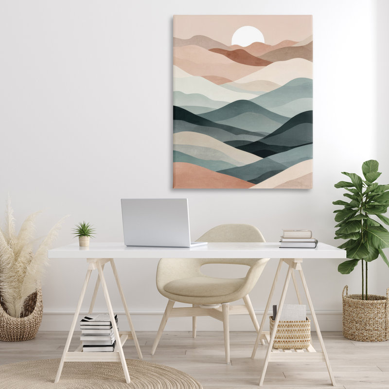 «Silent Dawn Landscape» par Denise Dundon, H 48 po x l 36 po