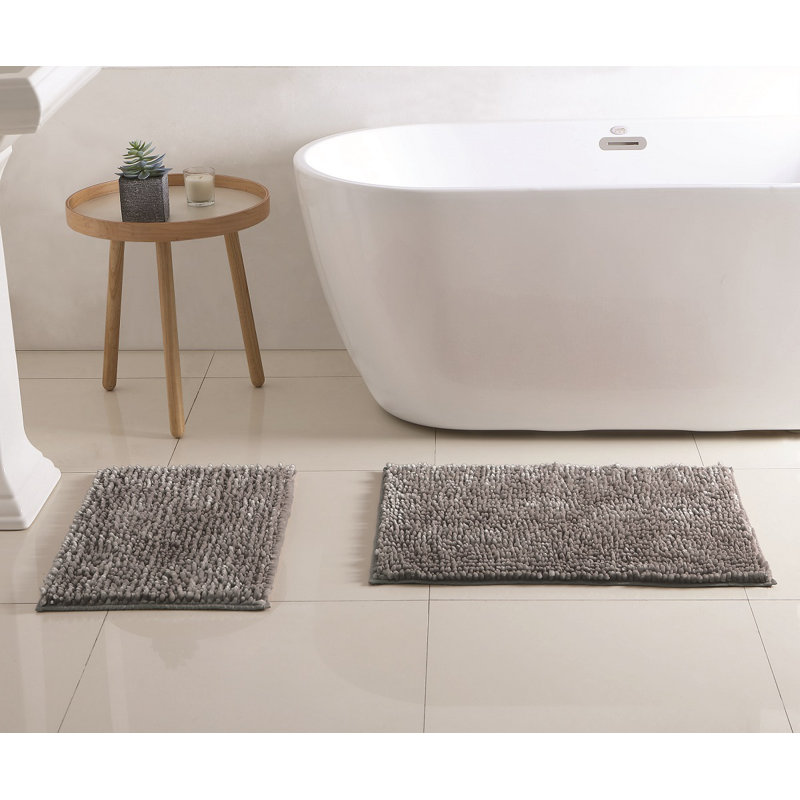 Lanarose Bath Rug, Gray