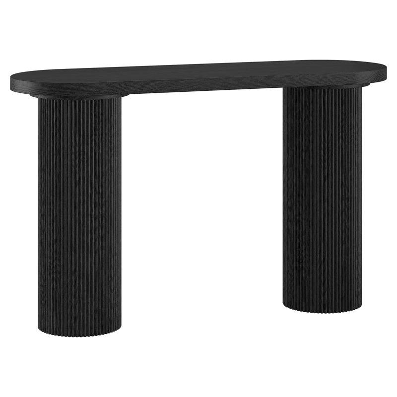 Console ovale 55 po Isa, Noir