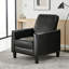 Fauteuil inclinable rembourré 27,5 po avec pieds en hêtre massif-130363513-130363395
