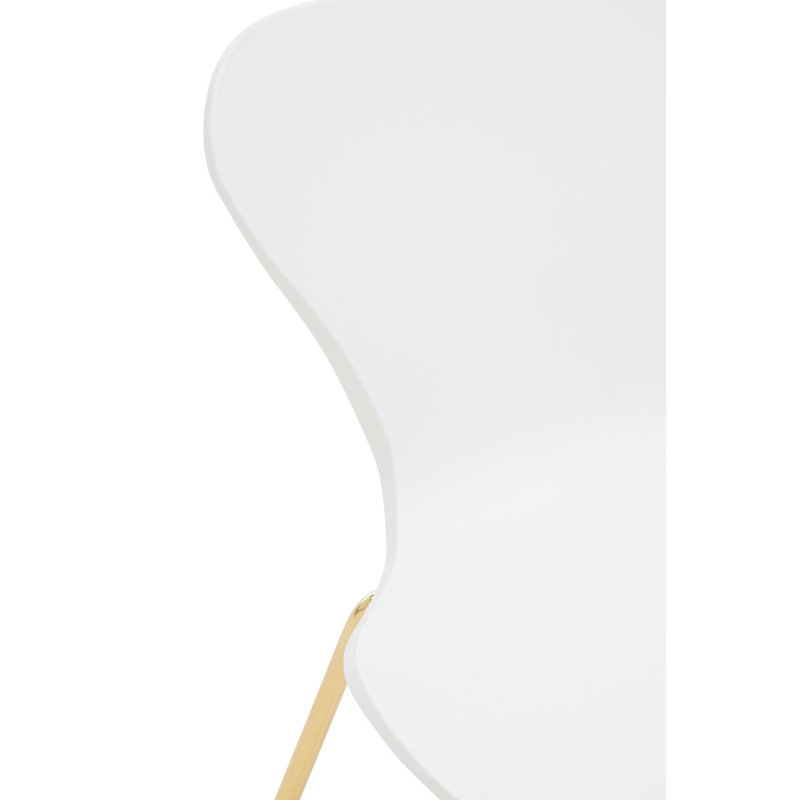Roxby 49cm H Wing Back Stacking Side Chair in White