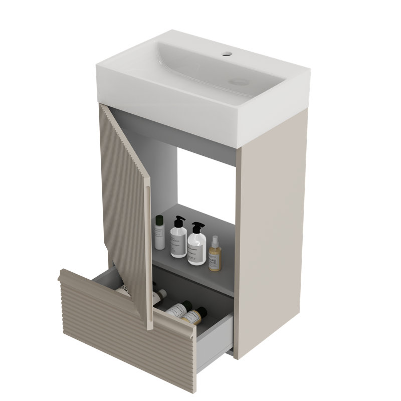 Meuble-lavabo autoportant avec lavabo Othelia