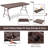 Wayzata 6 FT Outdoor Folding Camping Table With Steel Frame