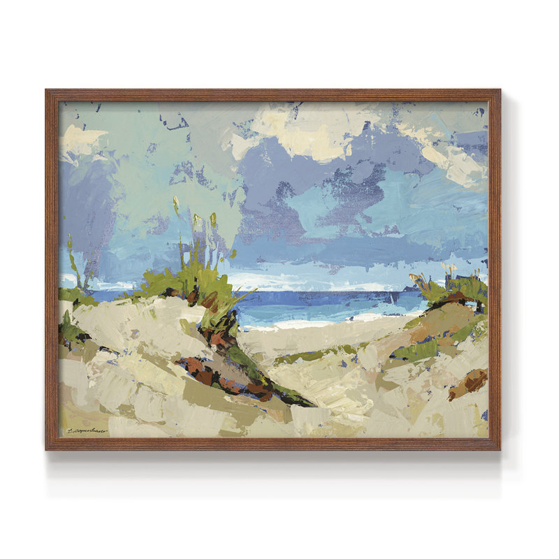 Dunes II -Framed Print - Restickable, Walnut, 11" H x 14" W