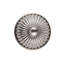 Bouton de meuble rond festonné Belmont de 1-1/2 po de diamètre en nickel satiné-14122094