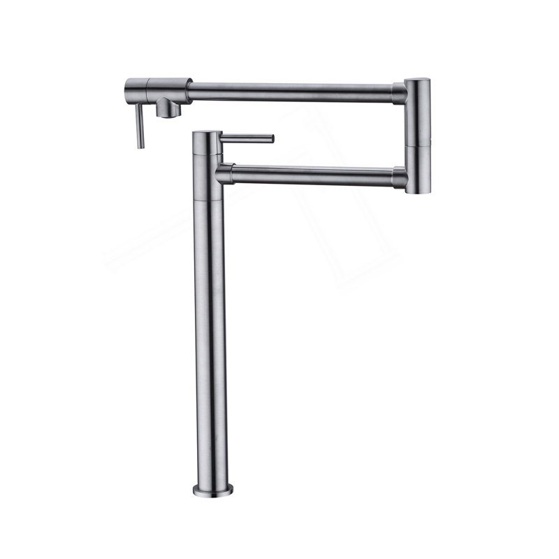 Pot Filler Faucet With Extension Shank, Brushed Nickel