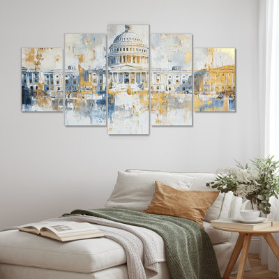 Mihos II - art mural patriotiste américain - décoration murale moderne 5 pièces
