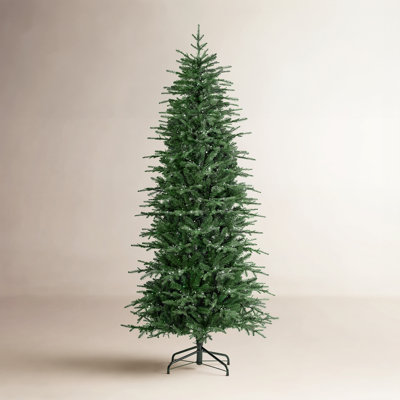 7.5ft Pre-Lit Artificial Slim Fir Christmas Tree with Multi-Color Lights,  Remote Control