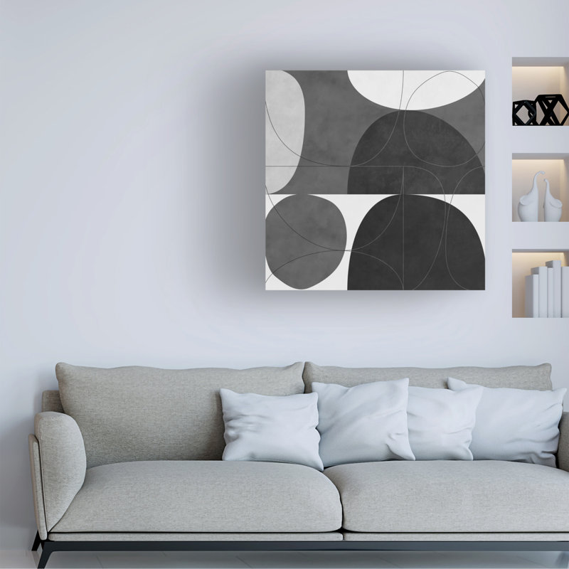 Bol bicolore sur une impression sur toile, H 14 po x l 14 po x P 2 po