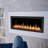 HD LED Smart Electric Fireplace with Crystal Stone-501873192