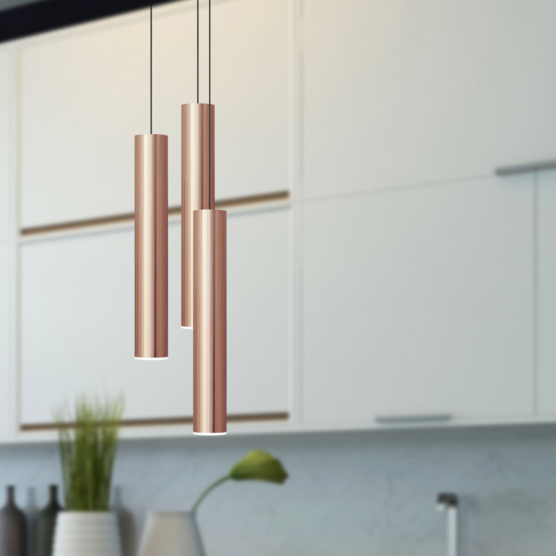 Chambery 3 - Light LED Cluster Pendant, Copper