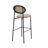 Euston Modern Bar Stool, Upholstered Fabric High Back Kitchen Island Counter Chair, Heavy Duty Steel Frame Pub Seating with Footrest-730778757