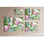 Wall Mounted cork board with print home decor message pin boards decorative bulletin board ideas Flamingos nature