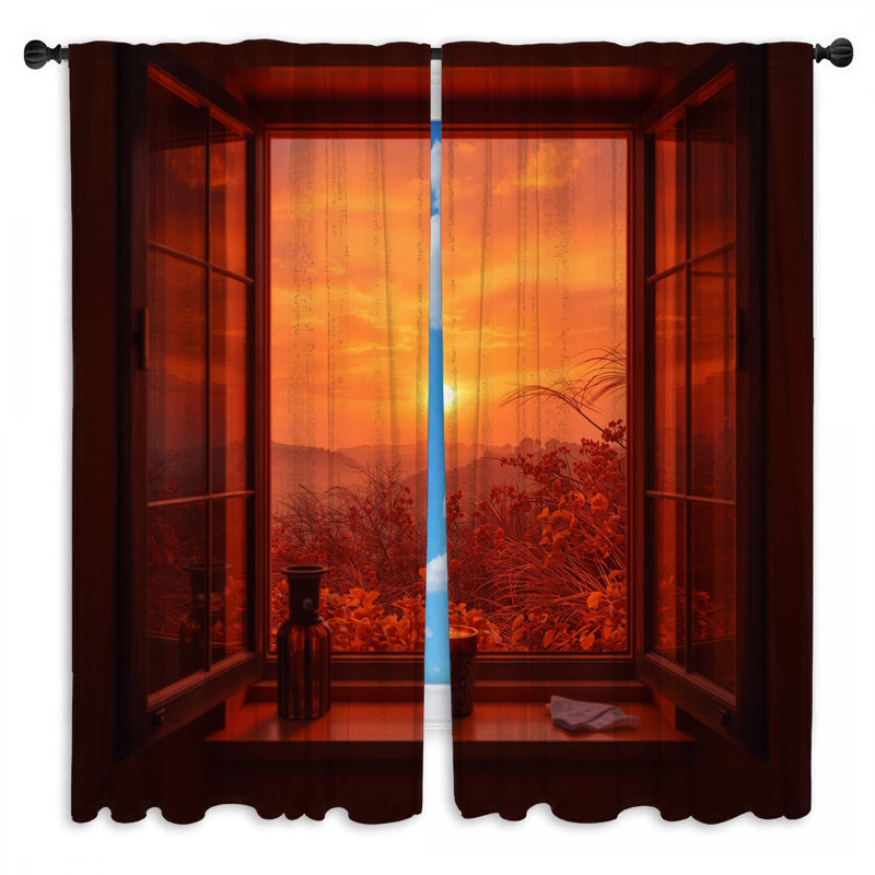 Rideaux de fenêtre Sunset View, 40 po x 52 po - 2 panneaux, Sheer