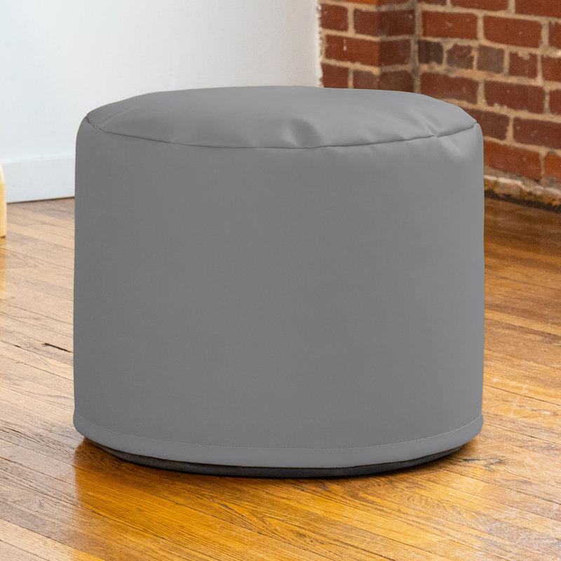 Pouf modulaire 21 po Spring, Similicuir gris anthracite