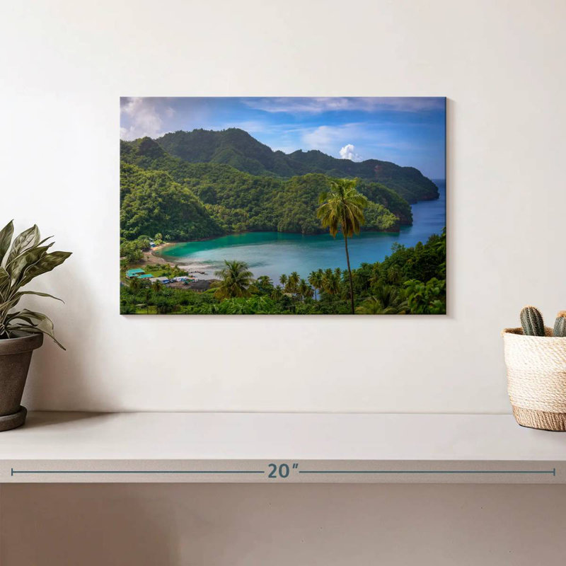 Plage des Caraïbes exotique Gillard, H 8 po x l 12 po