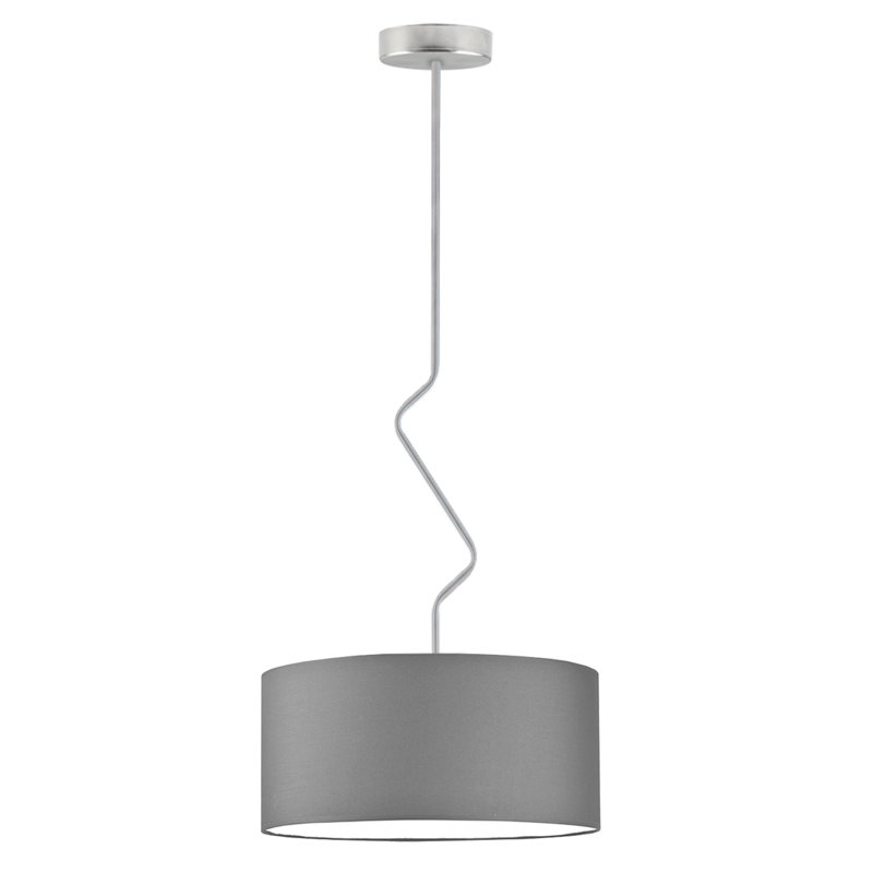 Candless 1 - Light Drum Pendant, Grey, Stainless Steel