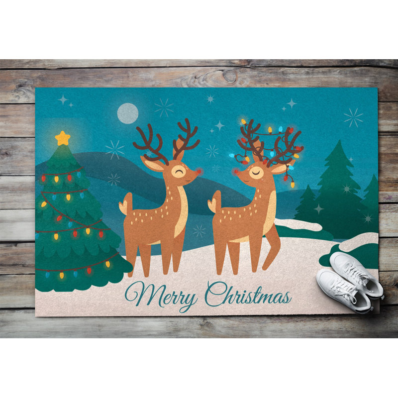 Non-Slip Christmas Outdoor Doormat
