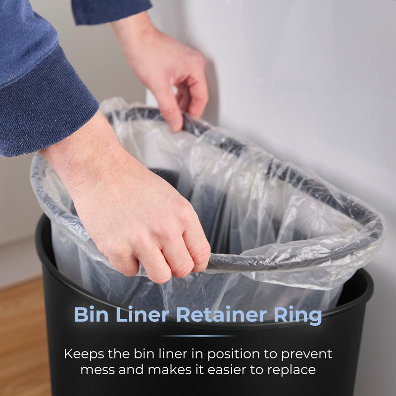 50 Litre Motion Sensor Recycling Bin, Black