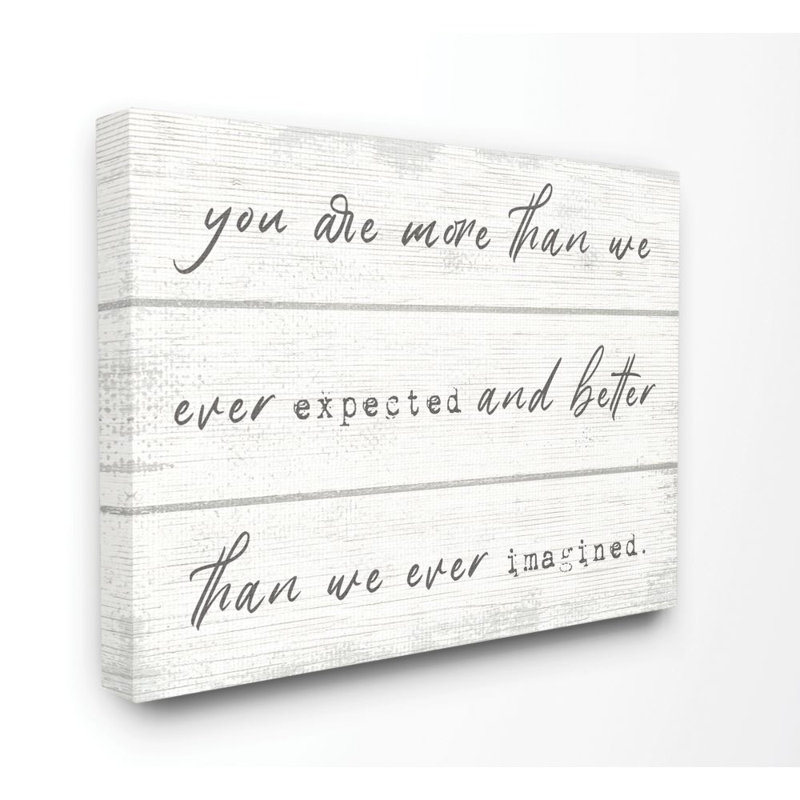 «more than we "inspiration word design" par daphné polselli-impression sur image, H 30 po x l 24 po, Toile