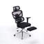 Fauteuil de bureau ergonomique noir avec support lombaire à massage, appui-tête 4d et accoudoirs 5d, hauteur du dossier et profondeur du siège réglables
