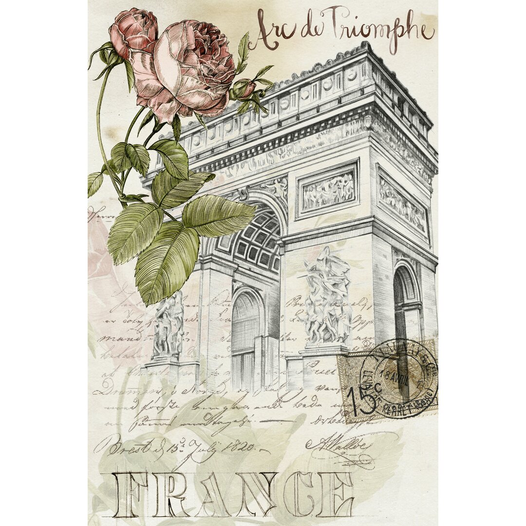 Leinwandbild Paris Sketchbook II von Jennifer Paxton Parker