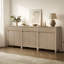 Armoire buffet moderne à cannelures élégantes 29,1 po avec 1 tiroir et 2 tablettes réglables-846006204-851878322