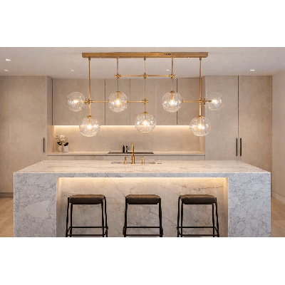 Shadowline 7-Globe Linear Chandelier