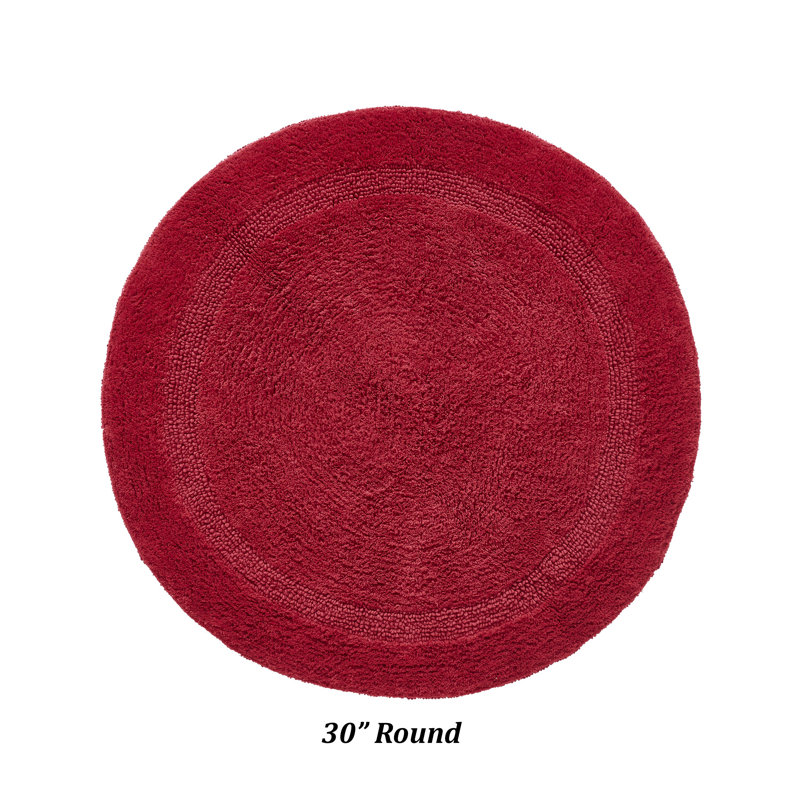 Tapis de salle de bain 30 po Deidre Lux, Rouge