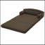 Canapé pliable à deux places en velours côtelé avec coussin moelleux-1697889405