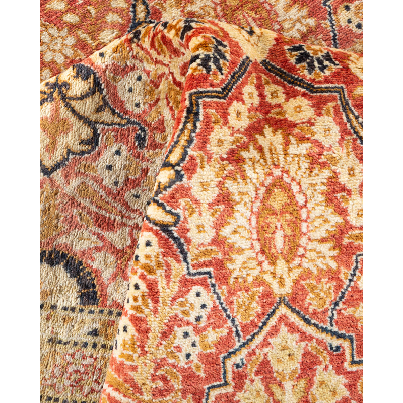 Classic One-of-a-Kind 6' X 12'4" Hand Knotted Area Rug
