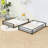 Bunk Bed Frame With Ladder And Guardrails-704292303-704292305
