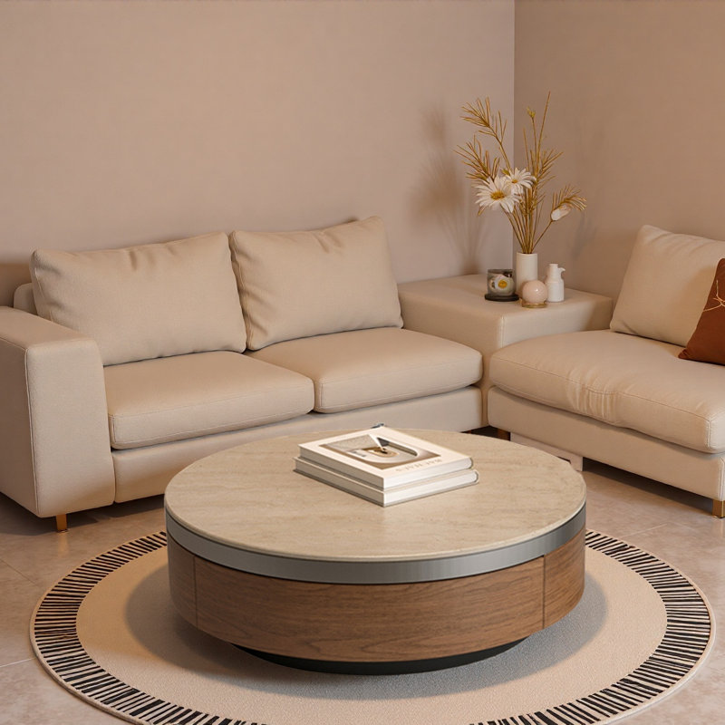 Strathairn, H 13 po x L 31,5 po x l 31,5 po, Beige, Brun